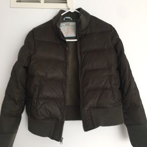 Olive Green Puffer Jacket